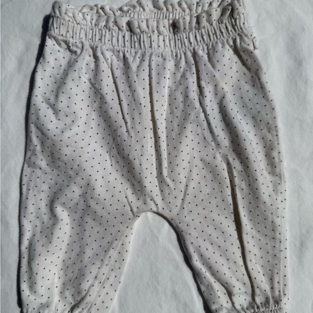 Baby GAP White and Black Polka Dot Pants